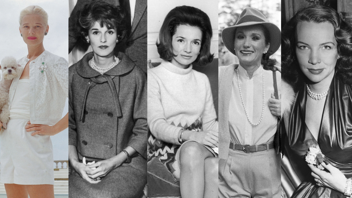 CZ Guest, Babe Paley, Lee Radziwill, Joanne Carson, Ann Woodward